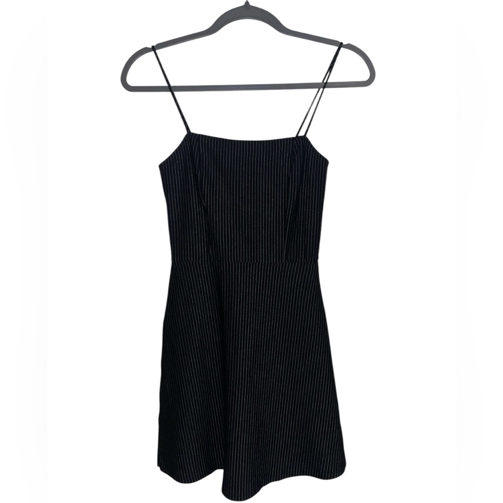 Silence + Noise Black Spaghetti Strap Sundress